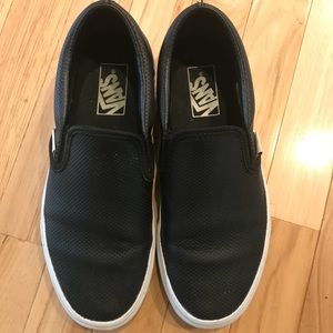 Perf leather slip-on